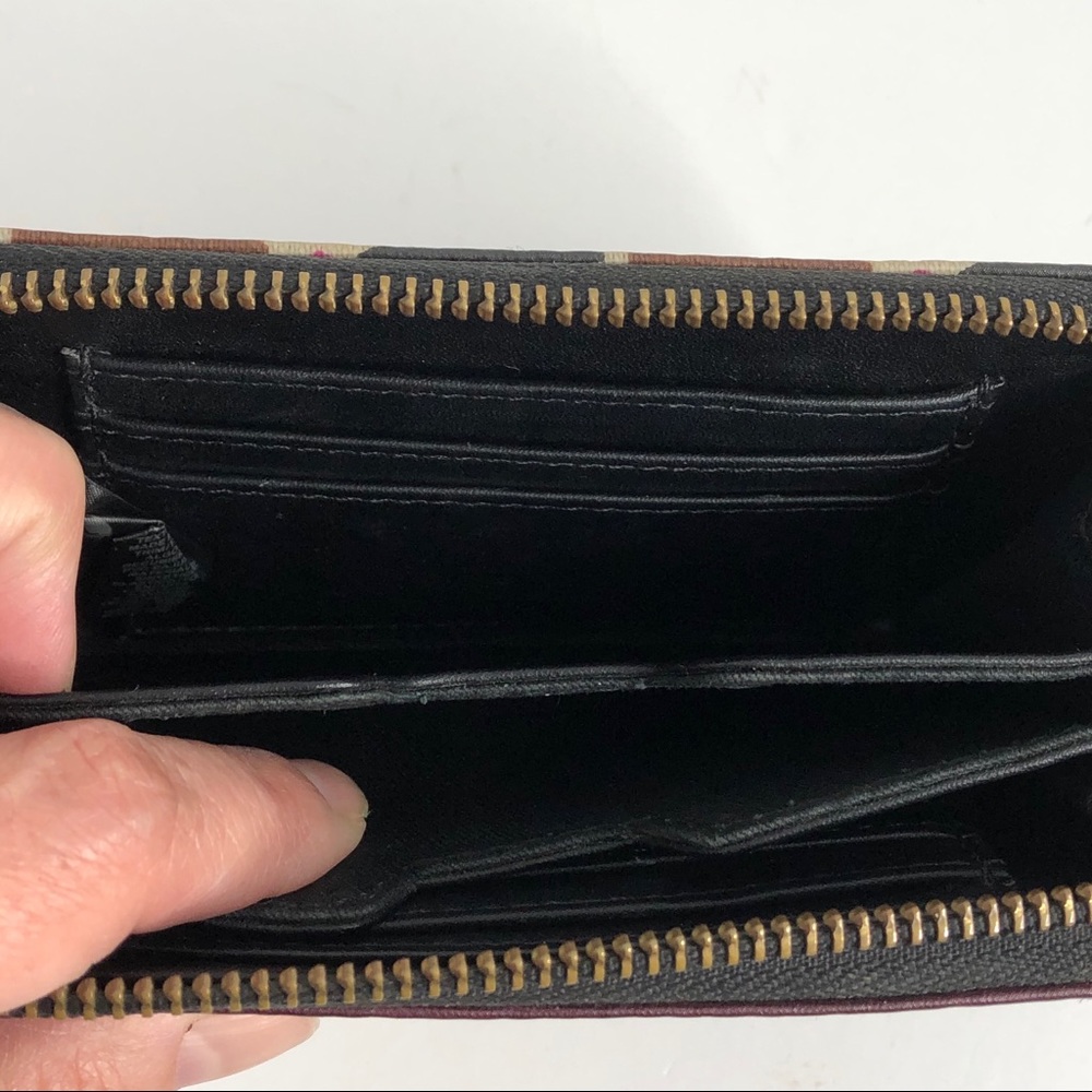 Fossil Zip Around Key Ring Geometric Wallet - image 4